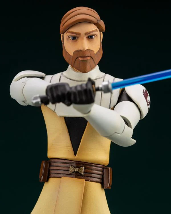 Star Wars: The Clone Wars ArtFX+ Obi-Wan Kenobi Statue (With Ahsoka Tano Piece) - Image 10