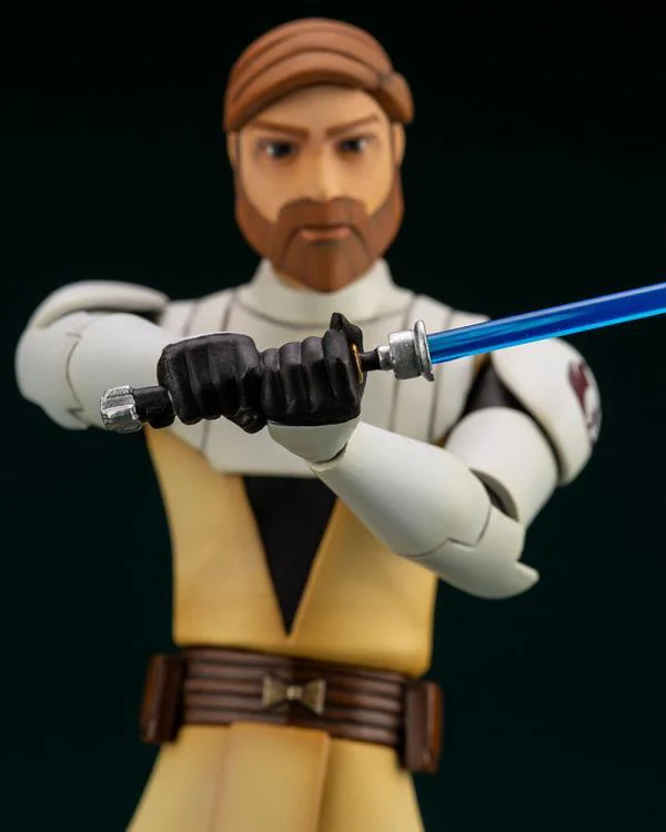 Star Wars: The Clone Wars ArtFX+ Obi-Wan Kenobi Statue (With Ahsoka Tano Piece) - Image 11