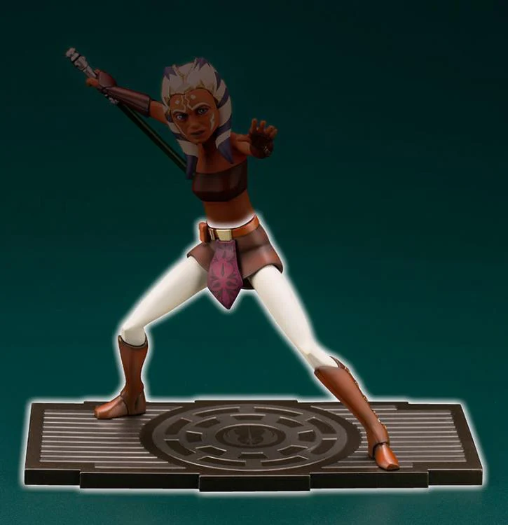 Star Wars: The Clone Wars ArtFX+ Obi-Wan Kenobi Statue (With Ahsoka Tano Piece) - Image 15