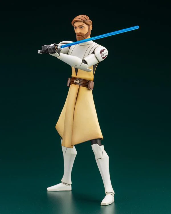 Star Wars: The Clone Wars ArtFX+ Obi-Wan Kenobi Statue (With Ahsoka Tano Piece) - Image 3
