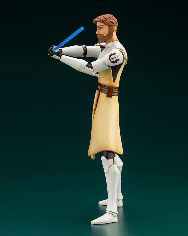 Star Wars: The Clone Wars ArtFX+ Obi-Wan Kenobi Statue (With Ahsoka Tano Piece) - Image 4