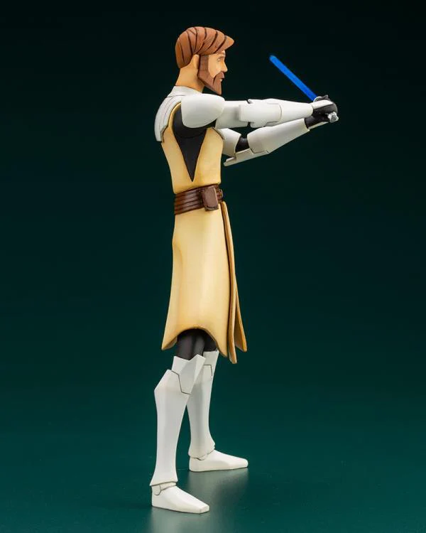 Star Wars: The Clone Wars ArtFX+ Obi-Wan Kenobi Statue (With Ahsoka Tano Piece) - Image 8