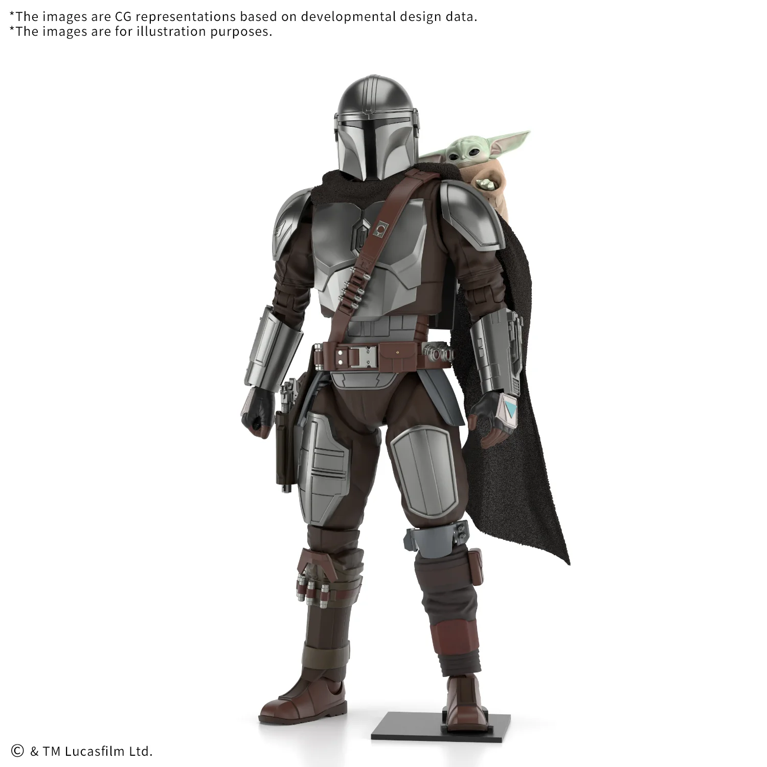 Star Wars The Mandalorian and Grogu The Mandalorian and Grogu Model Kit Set - Image 2