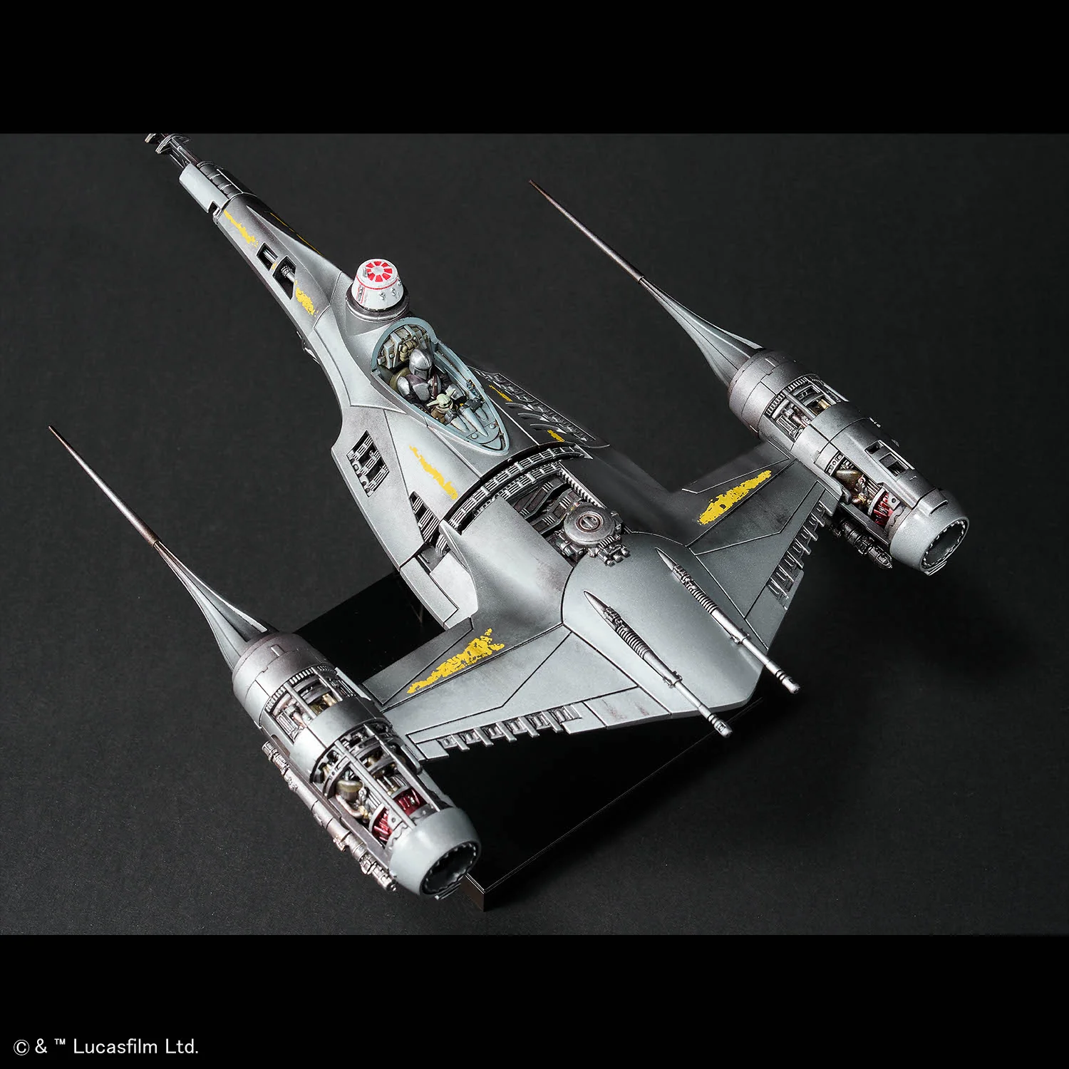 Star Wars The Mandalorian Mandalorian N-1 Starfighter 1/48 Scale Model Kit - Image 6