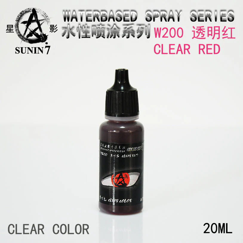 Sunin Acrylic Clear Color W200: Clear Red