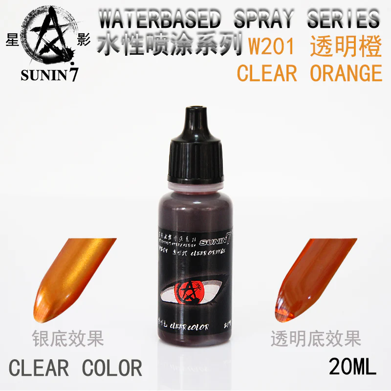 Sunin Acrylic Clear Color W201: Clear Orange - Image 2