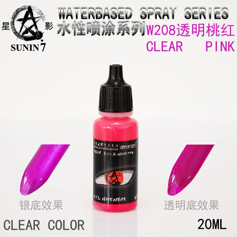 Sunin Acrylic Clear Color W208: Clear Pink - Image 2