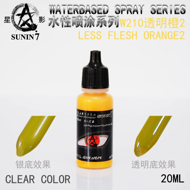 Sunin Acrylic Clear Color W210: Less Flesh Orange 2 - Image 2