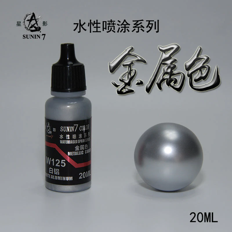 Sunin Acrylic Metal Color W125: White Aluminum