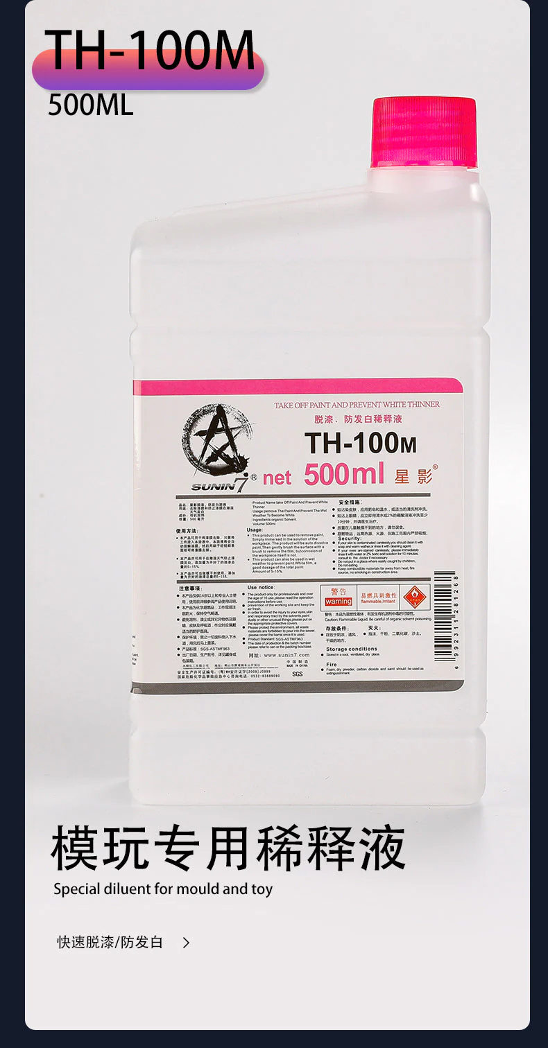 Sunin Thinner TH-100M Paint Remover (500ML) - Image 2