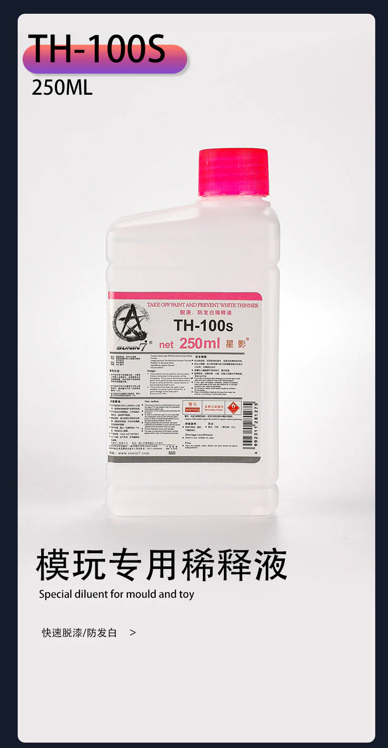 Sunin Thinner TH-100S Paint Remover (250ML) - Image 2