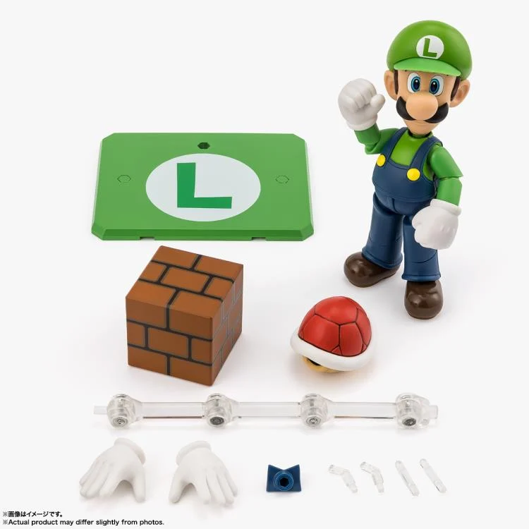 Super Mario S.H.Figuarts Luigi Action Figure - Image 6