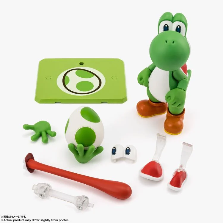 Super Mario S.H.Figuarts Yoshi Action Figure - Image 7