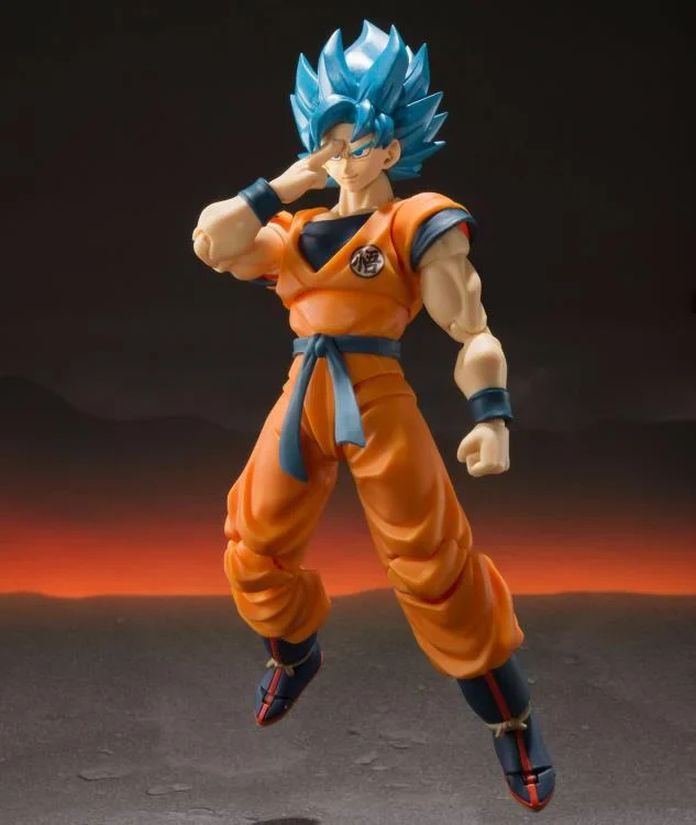 Dragon Ball Super Broly S.H.Figuarts Super Saiyan God Super Saiyan Goku Action Figure - Image 4