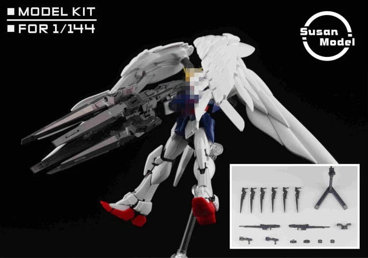 [SU017] Susan Models RG Wing Gundam Snow White Drei Zwerg Buster Rifle 1/144 Model Kit - Image 2