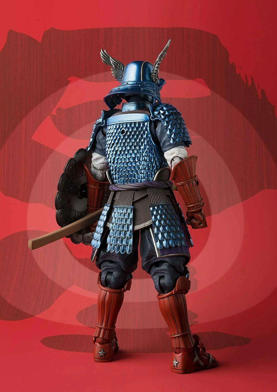 Tamashii Nations Meisho Manga Realization Samurai Captain America Action Figure - Image 7