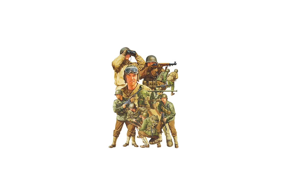 Tamiya 1/48 WWII US Army Infantry GI Set - Image 2