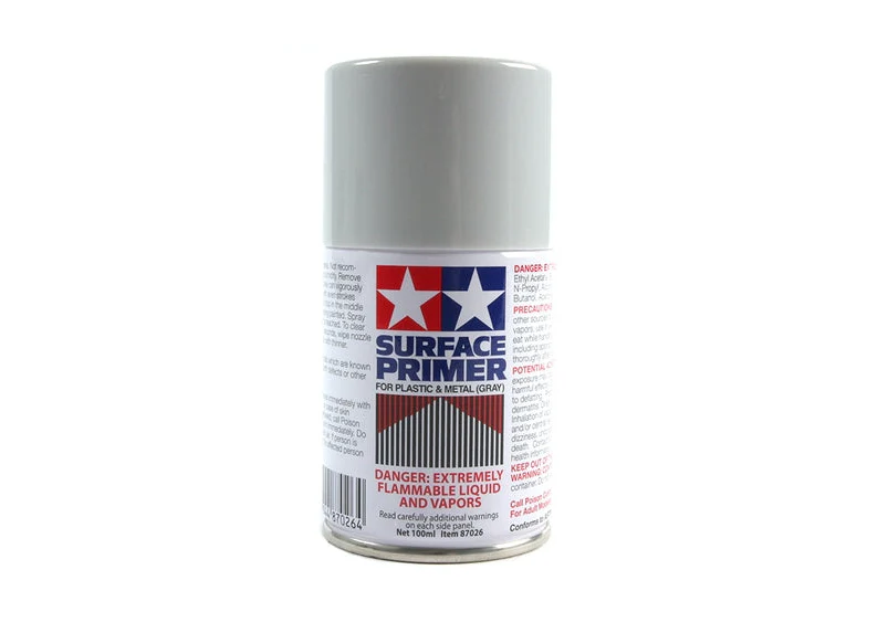 Tamiya 87026 Surface Primer Gray Small (100ml) Spray Can