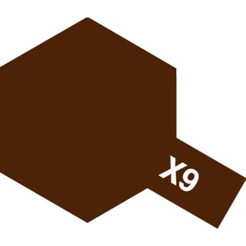 Tamiya Color Brown Mini Acrylic Gloss Finish X-9 - Image 2