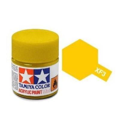 Tamiya Color Flat Yellow Mini Acrylic Matte Finish XF-3