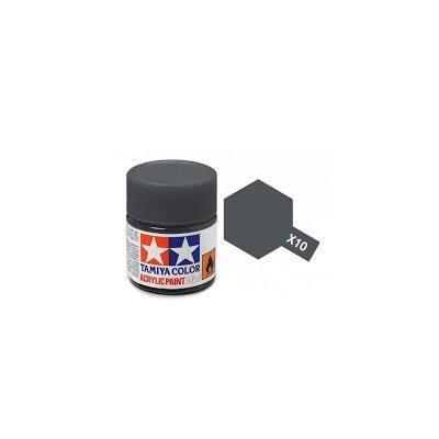 Tamiya Color Gun Metal Mini Acrylic Gloss Finish X-10