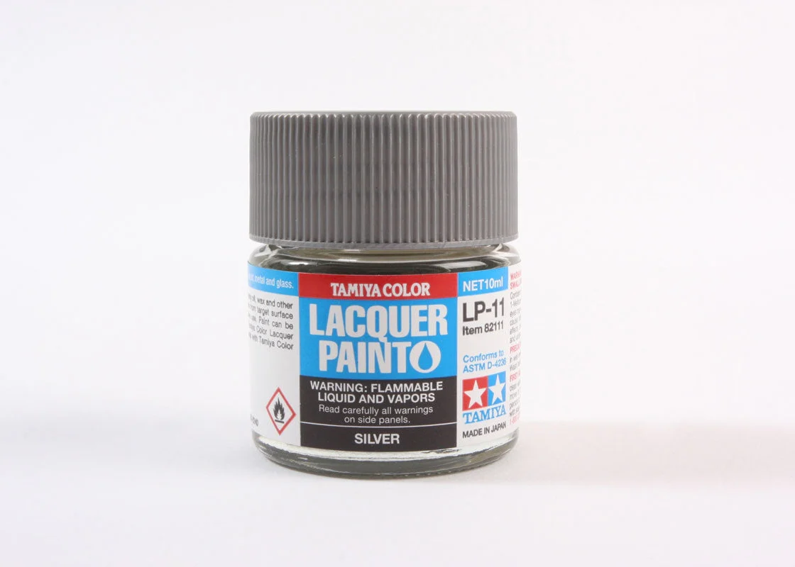 Tamiya Color LP11 Silver Mini Lacquer Finish (10ml)
