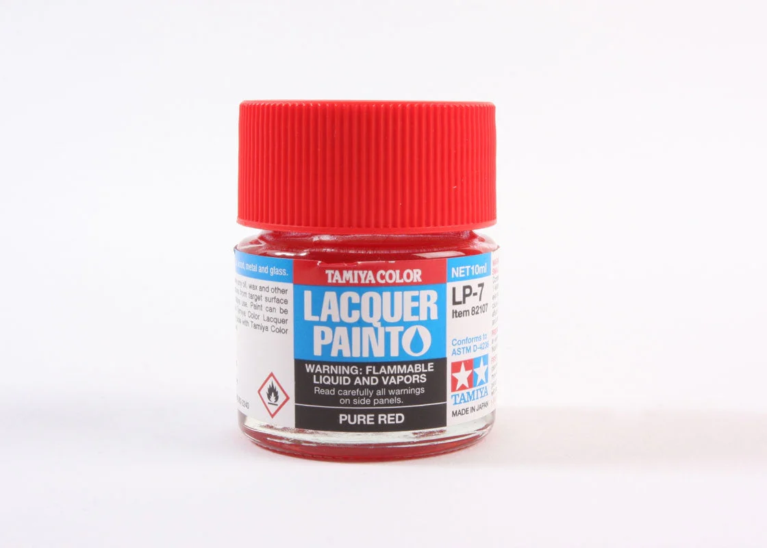 Tamiya Color LP7 Pure Red Mini Lacquer Finish (10ml)