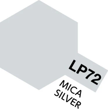 Tamiya Color LP72 Mica Silver Mini Lacquer Finish (10ml)