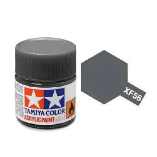 Tamiya Color Metallic Gray Mini Acrylic Matte Finish XF-56