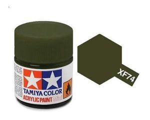 Tamiya Color Olive Drab (JGSDF) Mini Acrylic Matte Finish XF-74