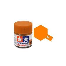 Tamiya Color Orange Mini Acrylic Gloss Finish X-6