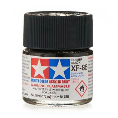 Tamiya Color Rubber Black Mini Acrylic Matte Finish XF-85