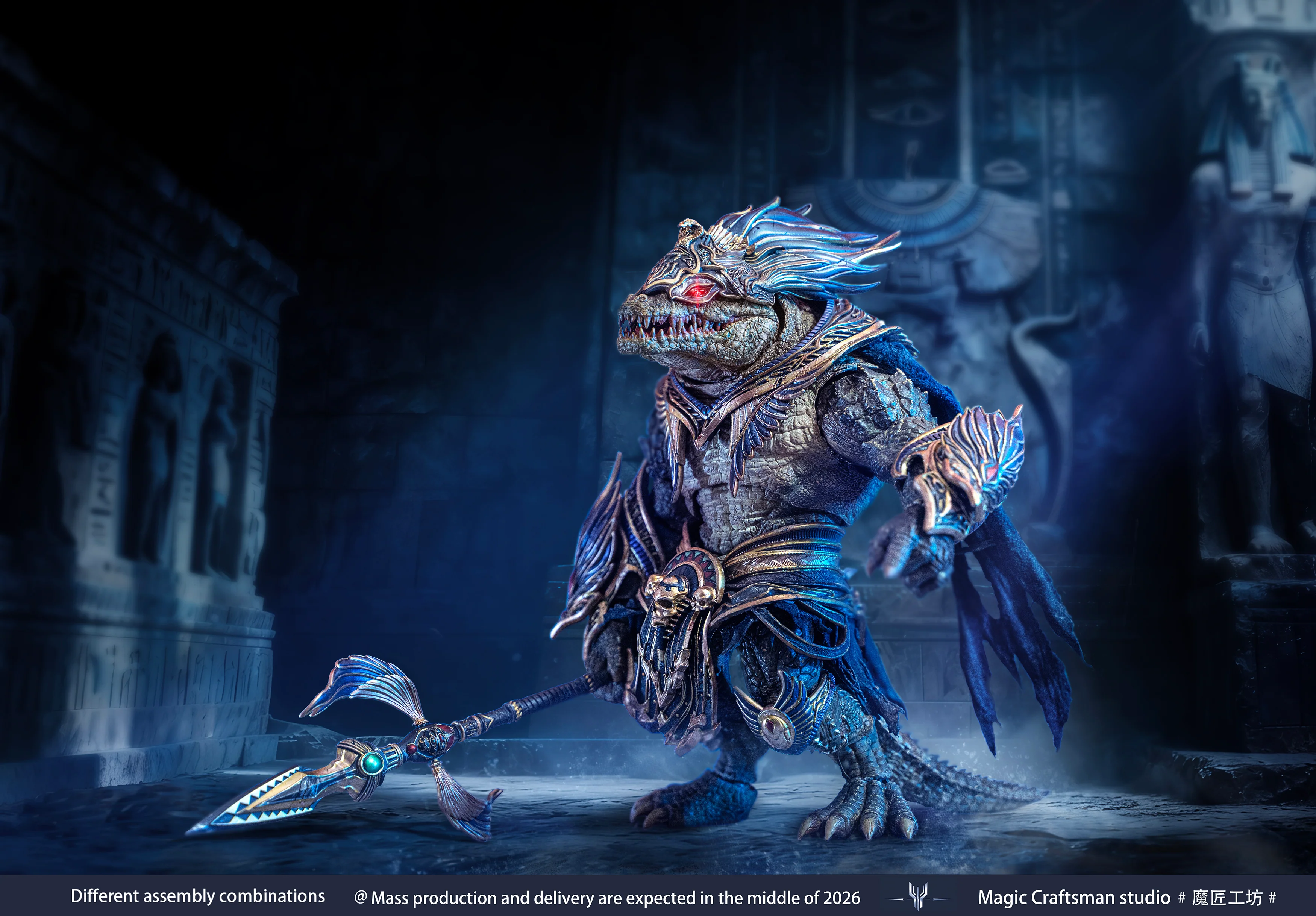 Temple of Chaos Series Desert Colossus Crocodile Sobek 1/12 Scale Action Figure - Image 11