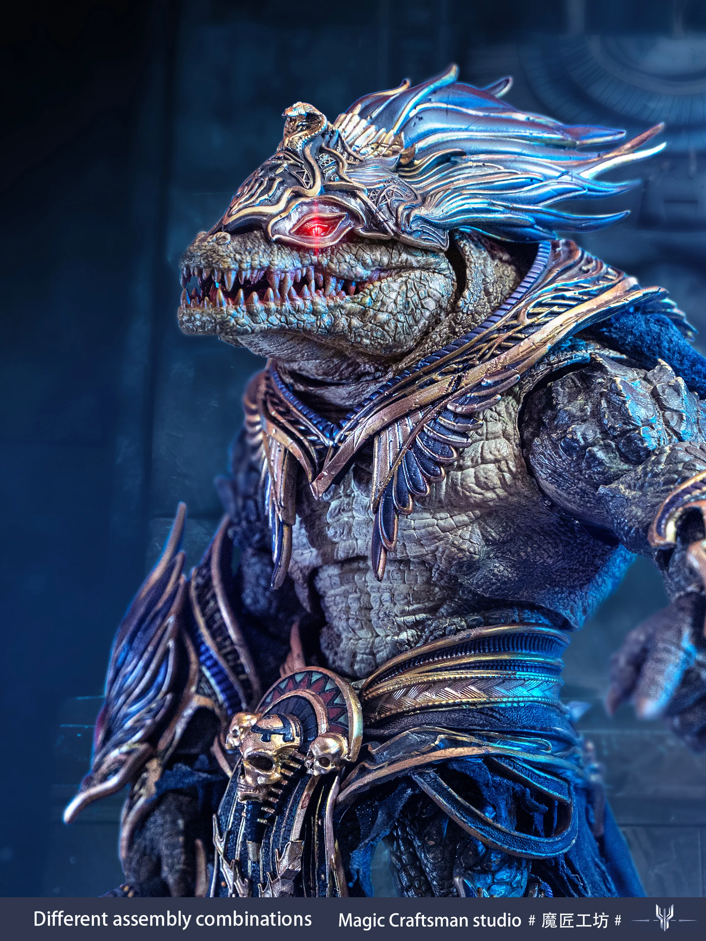 Temple of Chaos Series Desert Colossus Crocodile Sobek 1/12 Scale Action Figure - Image 12