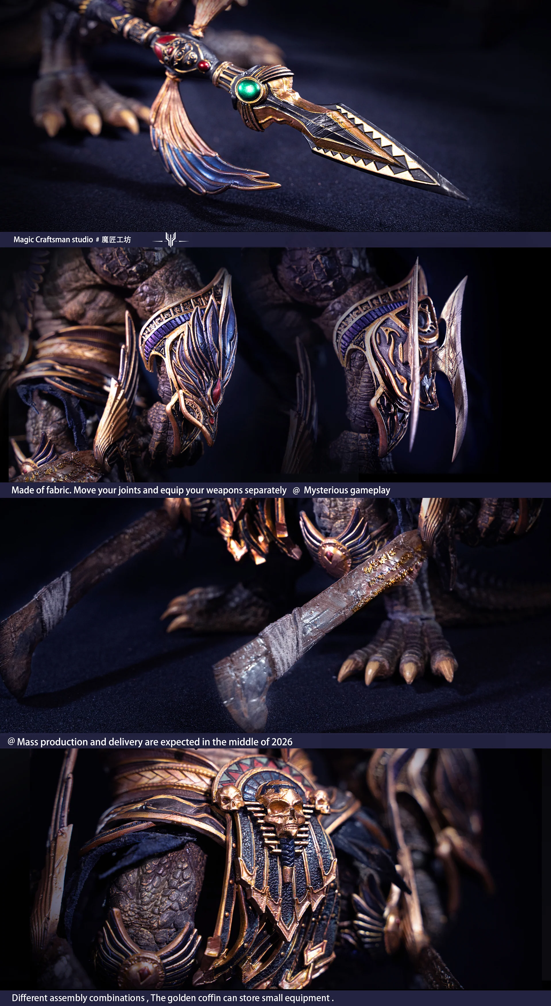Temple of Chaos Series Desert Colossus Crocodile Sobek 1/12 Scale Action Figure - Image 21