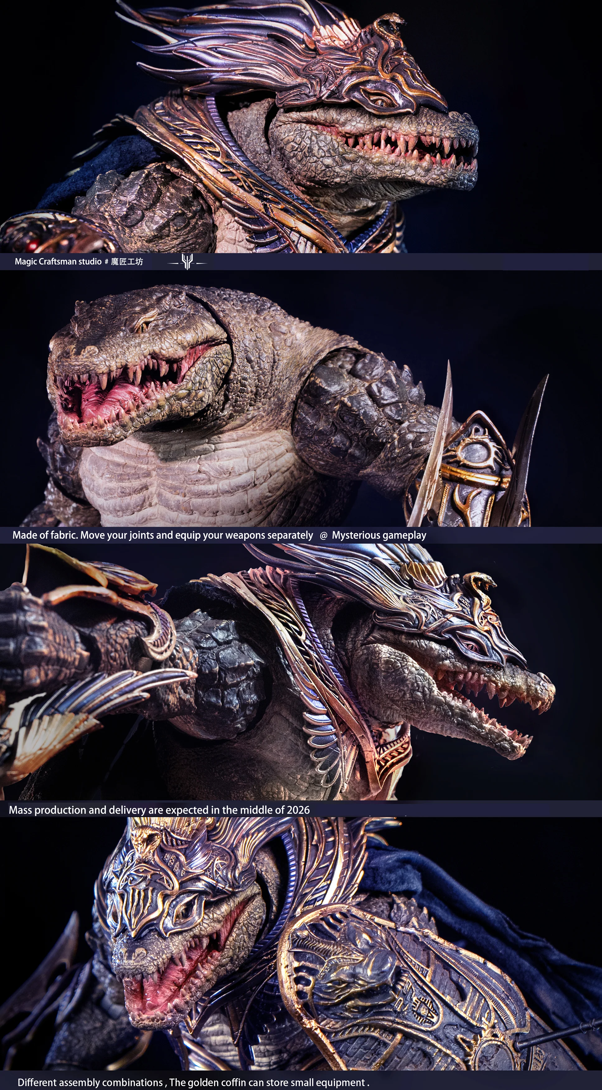 Temple of Chaos Series Desert Colossus Crocodile Sobek 1/12 Scale Action Figure - Image 22