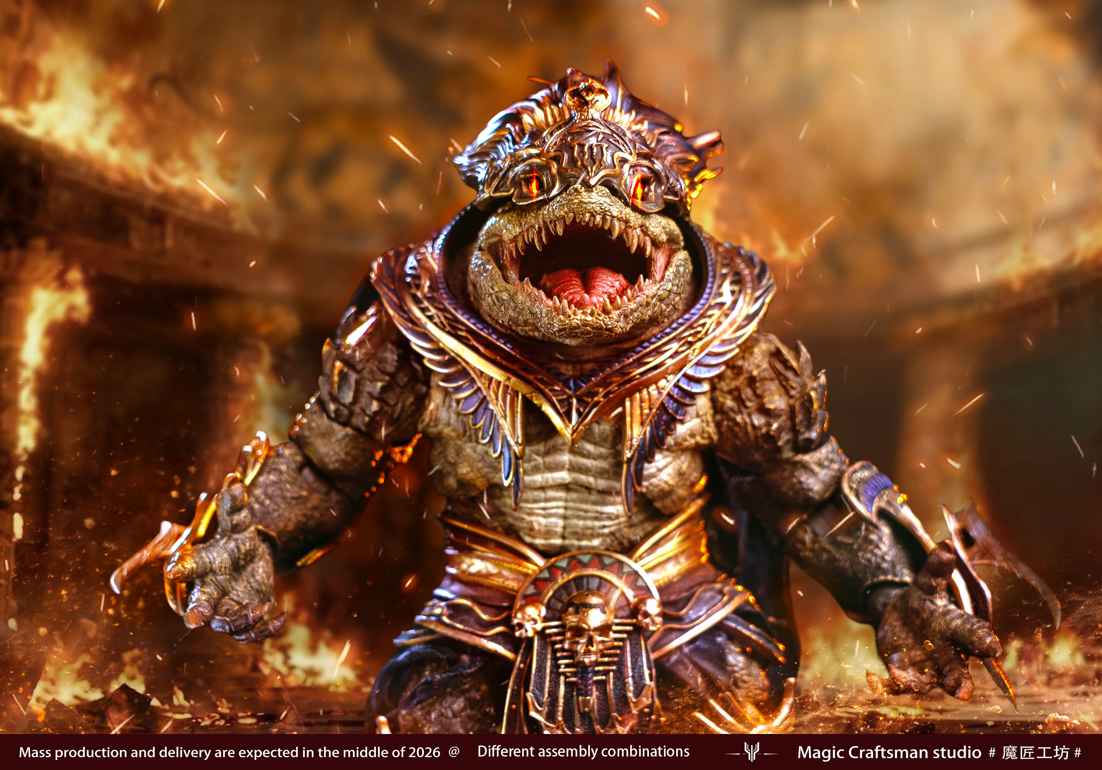Temple of Chaos Series Desert Colossus Crocodile Sobek 1/12 Scale Action Figure - Image 4