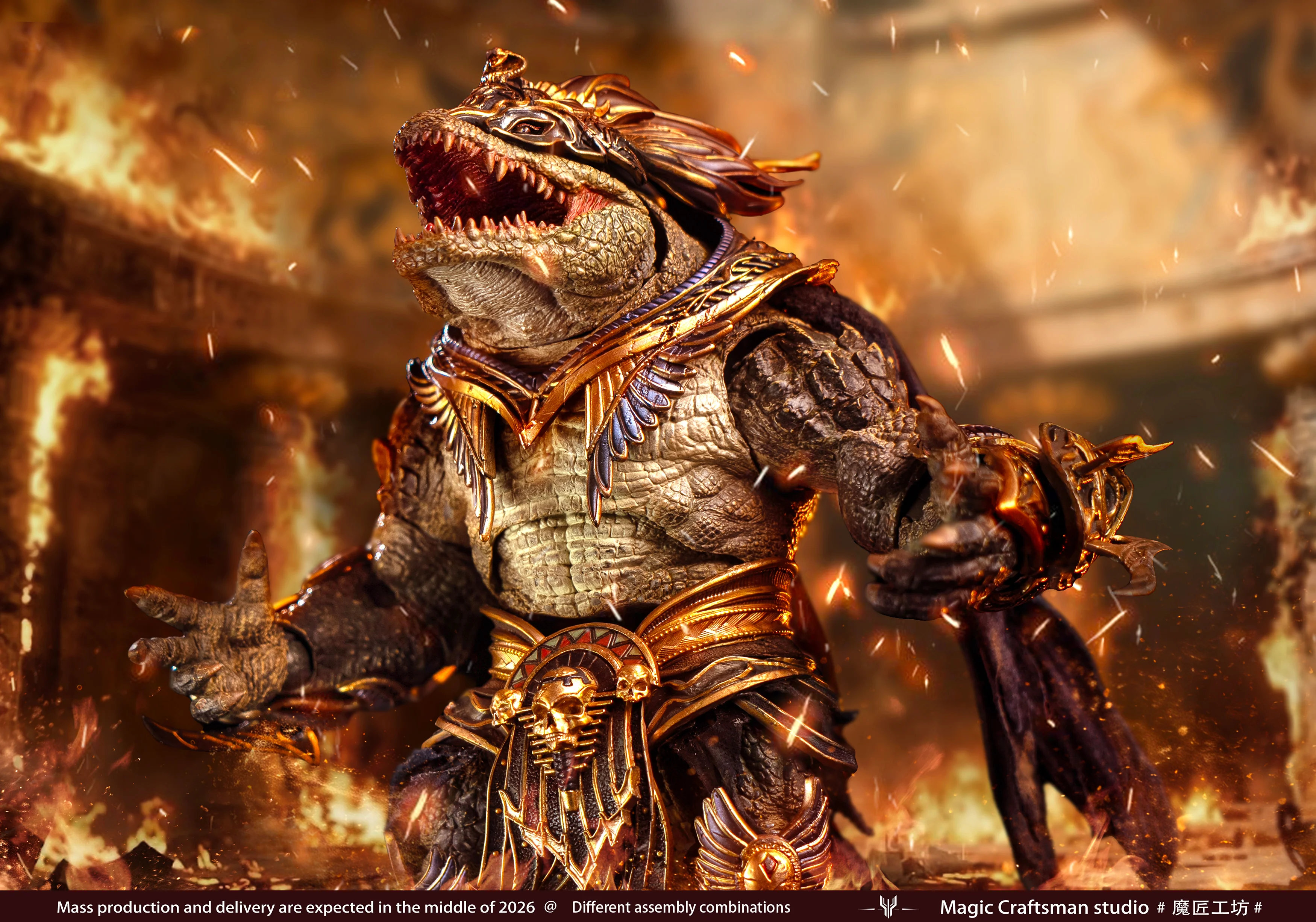 Temple of Chaos Series Desert Colossus Crocodile Sobek 1/12 Scale Action Figure - Image 7