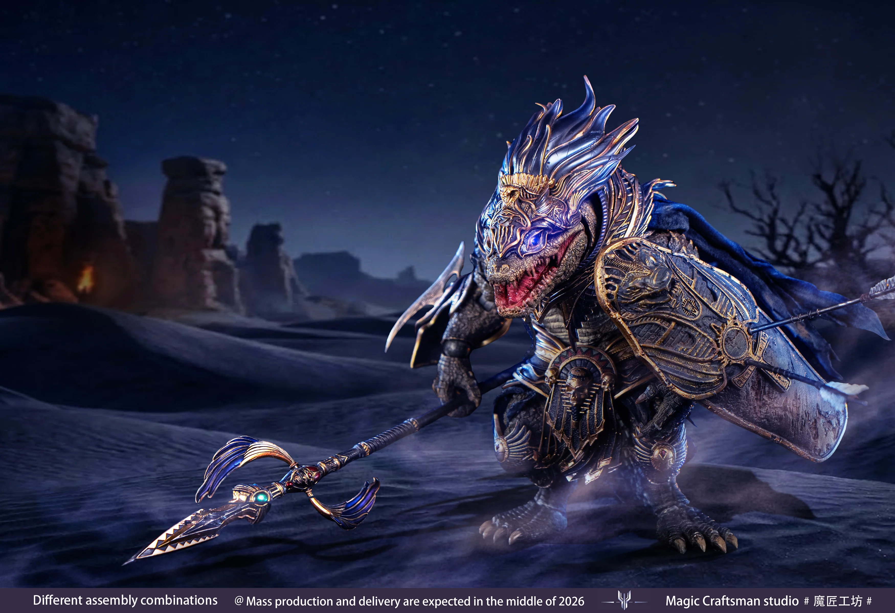 Temple of Chaos Series Desert Colossus Crocodile Sobek 1/12 Scale Action Figure - Image 9