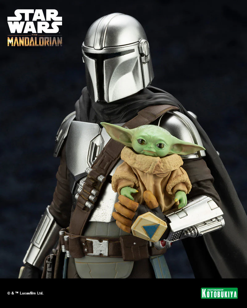 The Mandalorian ArtFX+ The Mandalorian & Grogu with Beskar Staff Statue - Image 10