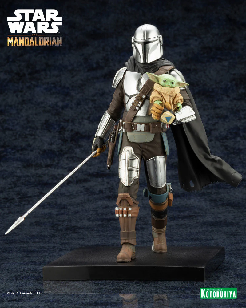 The Mandalorian ArtFX+ The Mandalorian & Grogu with Beskar Staff Statue - Image 11