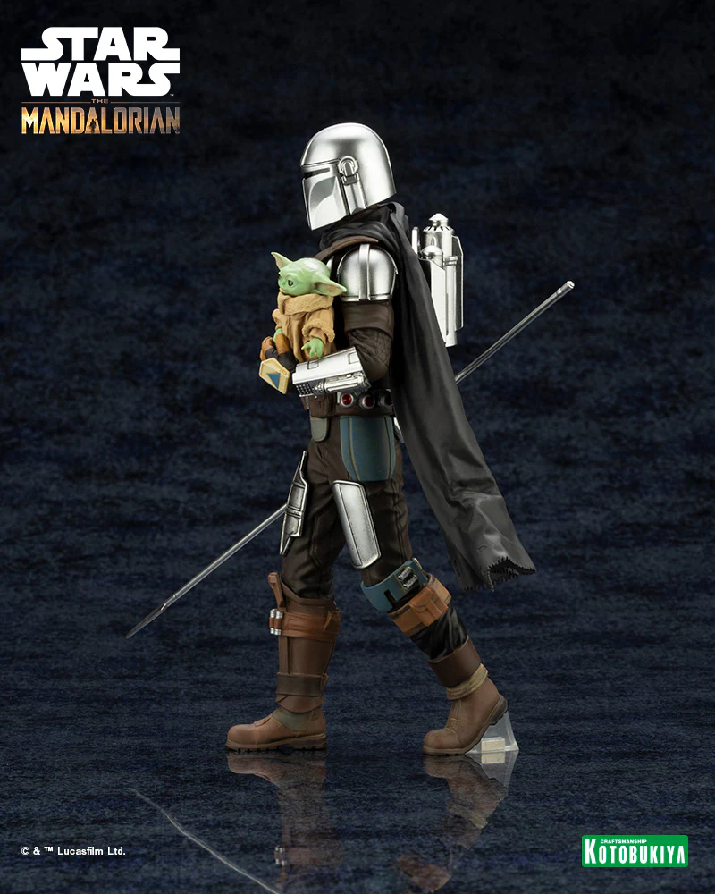 The Mandalorian ArtFX+ The Mandalorian & Grogu with Beskar Staff Statue - Image 4