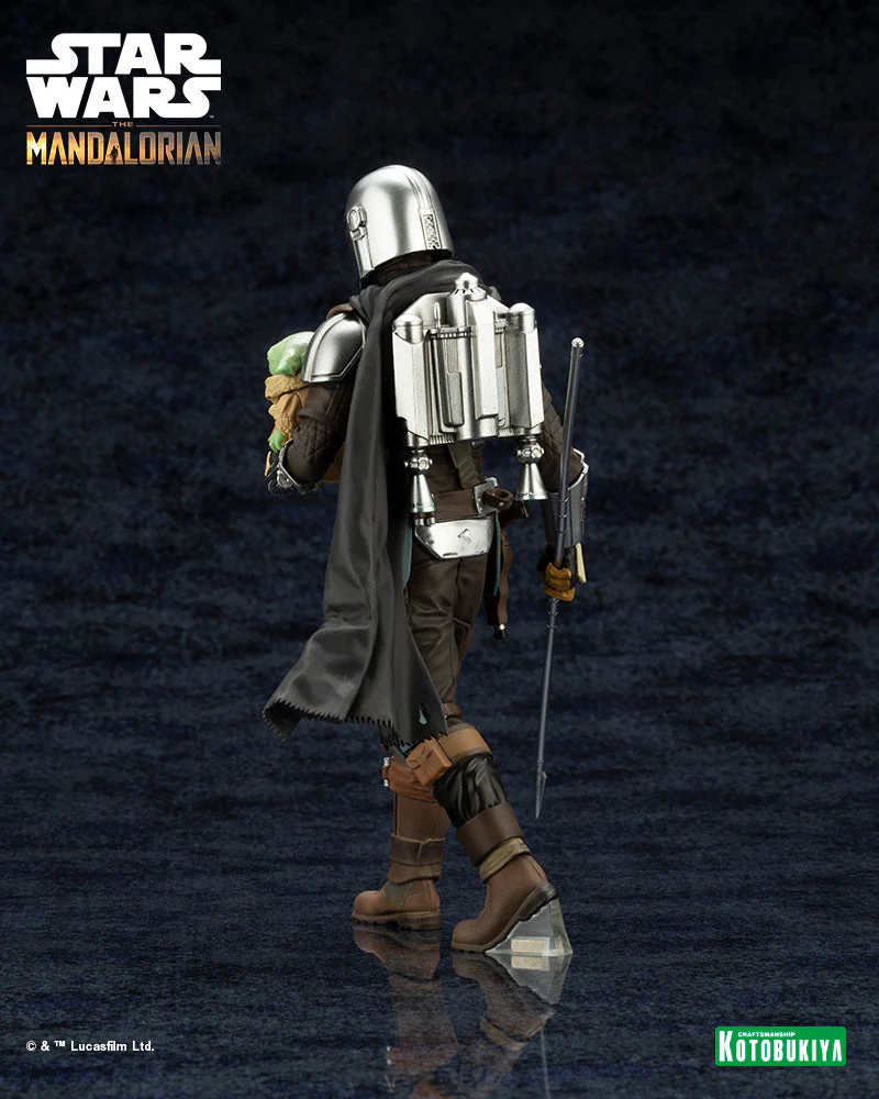 The Mandalorian ArtFX+ The Mandalorian & Grogu with Beskar Staff Statue - Image 5