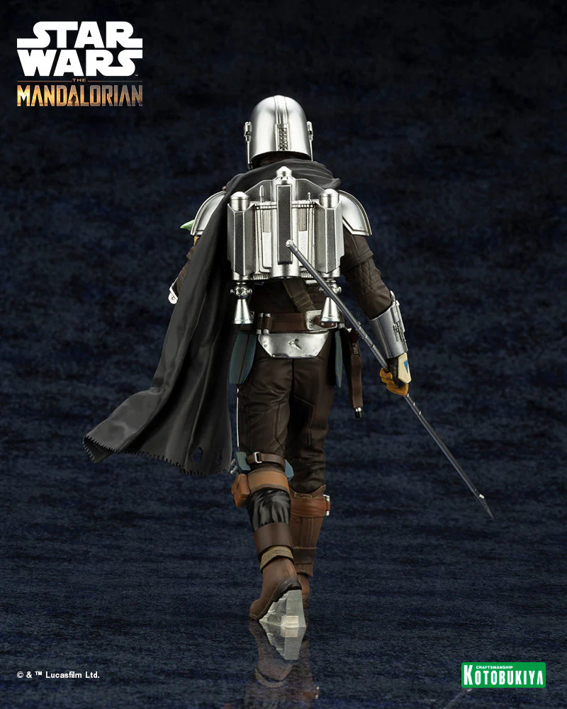 The Mandalorian ArtFX+ The Mandalorian & Grogu with Beskar Staff Statue - Image 6