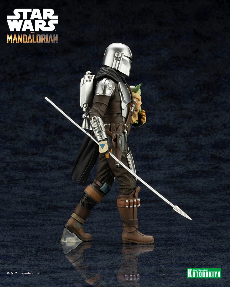 The Mandalorian ArtFX+ The Mandalorian & Grogu with Beskar Staff Statue - Image 8