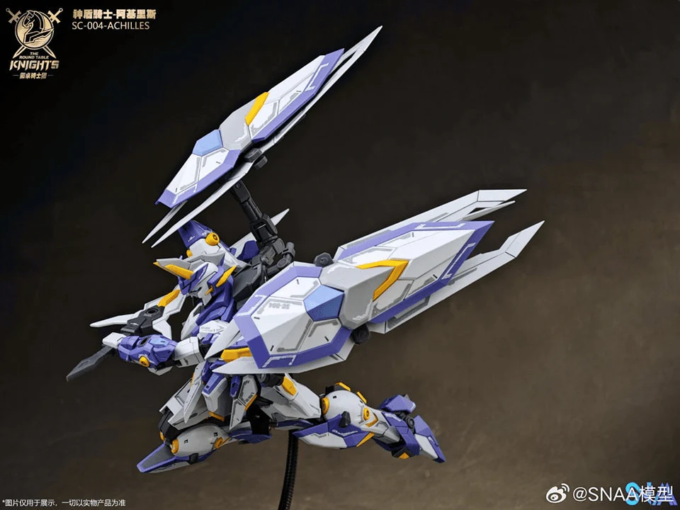 The Round Table Knights SC-004 Aegis Knight Achilles 1/144 Scale Model Kit - Image 4