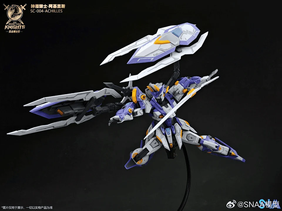The Round Table Knights SC-004 Aegis Knight Achilles 1/144 Scale Model Kit - Image 6