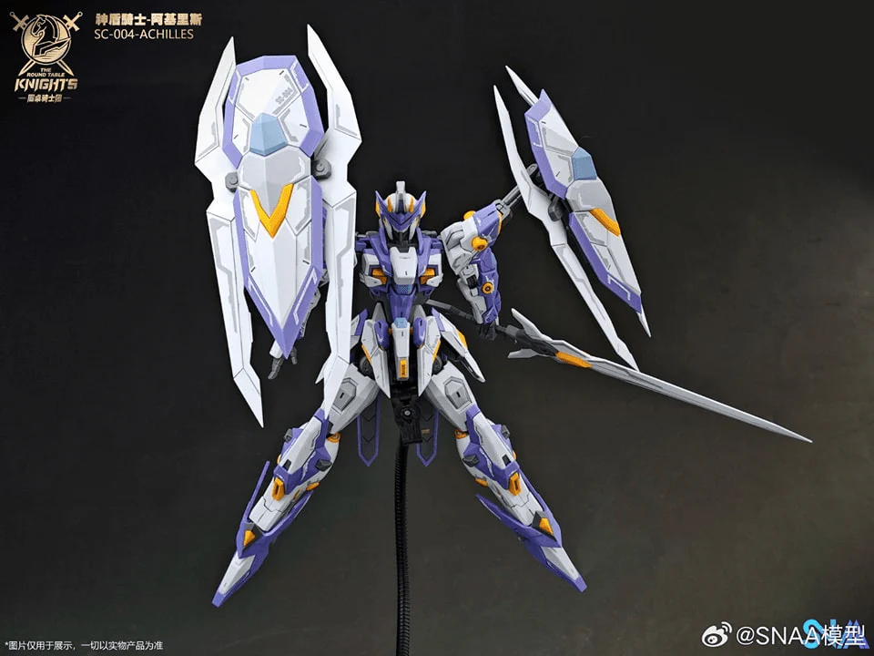 The Round Table Knights SC-004 Aegis Knight Achilles 1/144 Scale Model Kit - Image 7