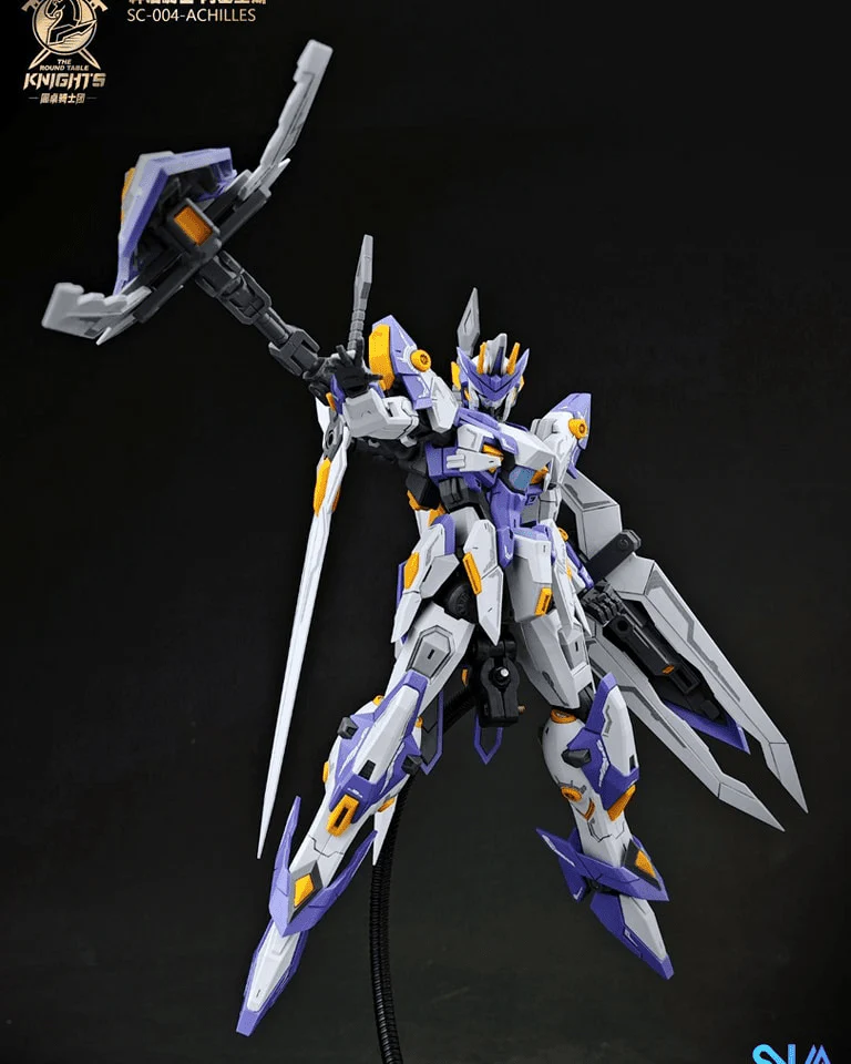 The Round Table Knights SC-004 Aegis Knight Achilles 1/144 Scale Model Kit - Image 8