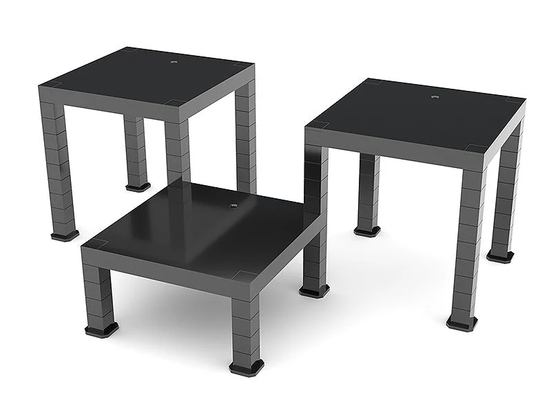 The Simple Stand: Build-On Type Three-Pack (Black) - Image 2